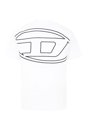 T-shirt con ricamo ovale a D DIESEL KIDS | J022760HGAMK100